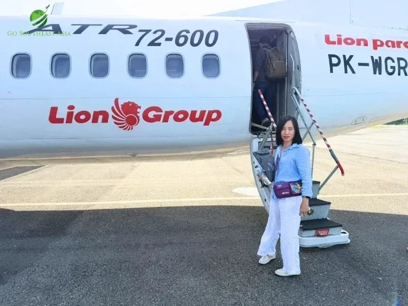 A multi-leg journey across Indonesia by air