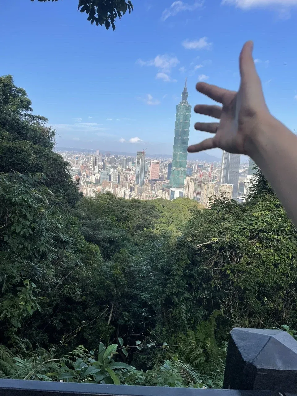 Taipei skyline with Taipei 101 seen from Elephant Mountain