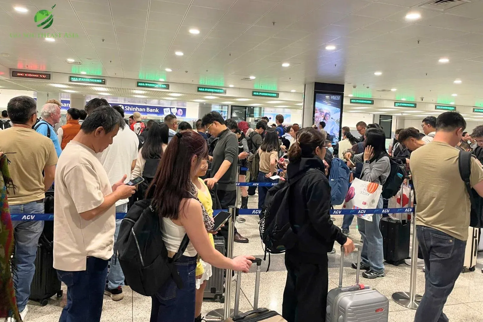 Long queues at immigration can make the arrival process time-consuming, especially during peak hours.